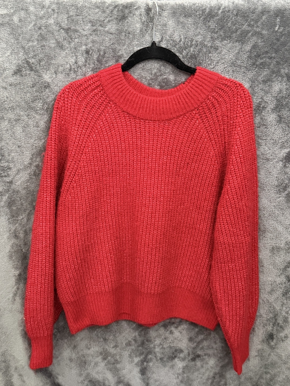 Sonoma Red Crewneck Knit Sweater